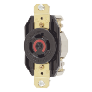Receptáculo con Bloqueo de Media Vuelta Industrial 20 A 125/250 V CA / 3 Polos 4 Hilos / Nema L14-20R.