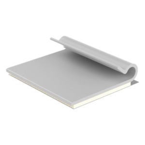 Clip Adhesivo Tipo J, Para Cables de Hasta 4.8 mm de Diámetro, Uso Interior, Color Gris, Paquete de 100pz