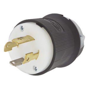 Clavija con Bloqueo de Media Vuelta Industrial 30 a 125/250 V CA / 3 Polos 4 Hilos / Nema L14-30P.