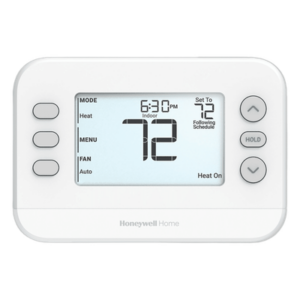 Termostato programable de una etapa 1H/1C con placa de montaje UWP, serie FocusPRO P200
