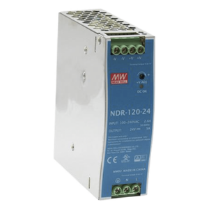 Fuente de poder industrial para riel DIN / 120W / 24Vcc / 5A / Entrada: 90-264Vca