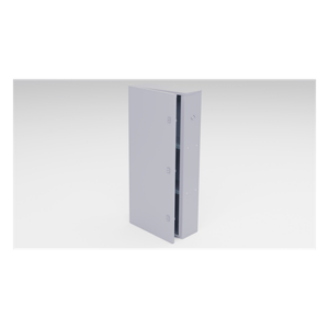 Gabinete para instalación de 3 Baterías , Fabricado en Lámina Galvanizada, Accesorios para poste (No incluidos)
