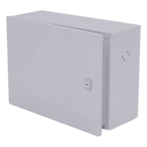 Gabinete para instalación de 1 Batería , Fabricado en Lámina Galvanizada, Accesorios para poste (No incluidos)