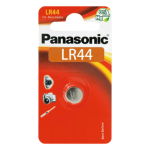 Batería Alcalina tipo LR44 (de botón) de 1.5 V 110 mAh