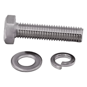 Tornillo M8 x 1.25 mm con arandela plana y arandela elástica para baterías de 12 V de 90-250 Ah