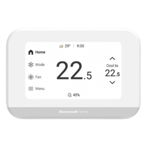 Termostato inteligente con pantalla táctil de 4.3 pulgadas, sensor de humedad, hasta 3H/2C bomba de calor, Wi-Fi, Bluetooth y Matter, color blanco