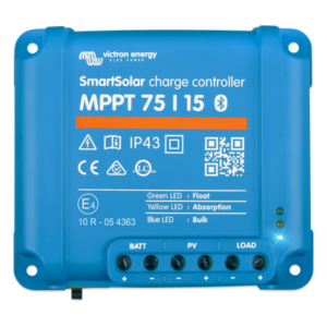 SmartSolar MPPT 75/15 / Controlador de Carga Solar MPPT 15A / 12/24 Vcc en baterías / IP43