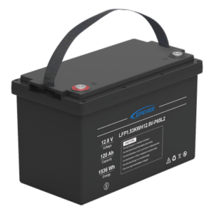 Batería de Litio LiFePO4 Ciclo Profundo 12.8Vcc, 120 Ah, 1.53Kwh, para Exterior, Libre de Mantenimiento