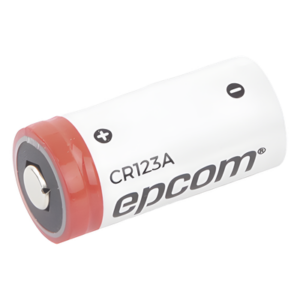 Batería de Litio CR123A / 3V / 1300 mAh / No Recargable / Acero Inoxidable / Operación -40°C a +60°C