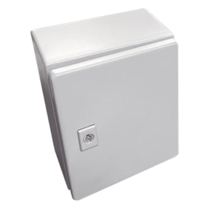 Gabinete de Acero / Nema 4 -IP 66 de 15 x 15 x 12 cm / Platina incluida.