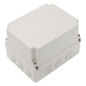 Caja Derivación-Conexión de Plástico (190 X 240 X 165 mm) con 12 Glándulas de Goma. Para Instalaciones Comerciales, Residenciales e Industriales. Incluye Tornillería para su Tapa. Funciona También como Registro.