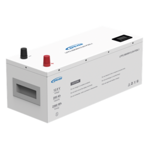 Batería de litio LiFeO4 12.8Vcc, 200Ah, 2.56Kwh, Pantalla LCD para Monitoreo Local, Carcasa Metálica
