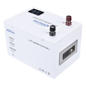 Batería de Litio LiFePO4 12.8Vcc, 100Ah, 1.28KwH, Pantalla LCD para Monitoreo Local, Carcasa Metálica
