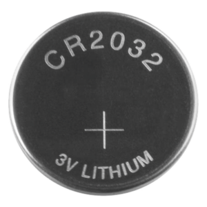 Batería de litio CR2032 de 3 V a 225 mAh (No recargable)