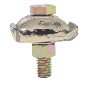 Conector 2 Cables a Superficie Plana / Bronce 100% / Cable 4-2/0 AWG / Sin Soldadura / 2.5x4x3 cm (1x1.6x1.2 in)