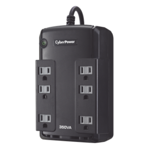 UPS de 350 VA/255 W, Topología Standby, Entrada 120 Vca NEMA 5-15P, Tipo Gabinete Compacto, Con 6 Tomas NEMA 5-15R