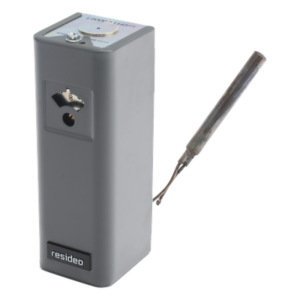 Controlador de temperatura tipo Aquastat de límite alto o bajo con SPDT, montaje horizontal, rango 38 a 116 °C