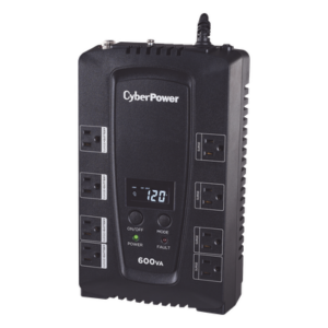 UPS de 600 VA/340 W, Topología Standby, Entrada 120 Vca NEMA 5-15P, Tipo Gabinete Compacto, Con 8 Tomas NEMA 5-15R