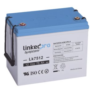 Batería de respaldo 12 V | 75 Ah | AGM | Especial para equipo electrónico | UPS | Sistemas de Emergencia | Aplicaciones Fotovoltaicas | Terminales T3