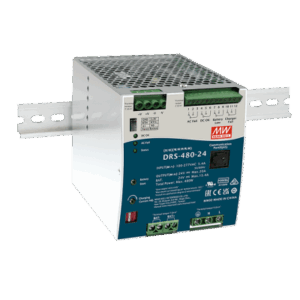 Fuente de Poder Industrial de 480W con Cargador de Baterías, salida 24Vcc, 20A, para montaje Riel Din