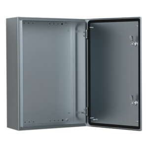 Gabinete de Acero Inoxidable 304L ASR IP66 240x240x150 mm (9.4 x 9.4 x 5.9 in) / 2 Cerraduras / Montaje Placa 2 mm