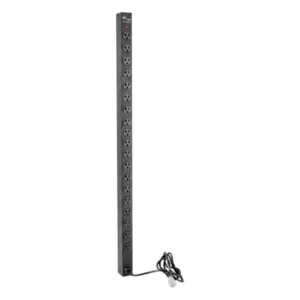 PDU Vertical para Rack con 18 Tomas NEMA 5-15R, 15A, 1.22 m (48 in) de Altura, Acero Color Negro