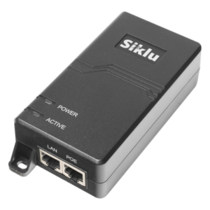Inyector PoE Pasivo, 1 Gbps, 60 W, 55 Vcc, 100-240 Vca, Cable CA