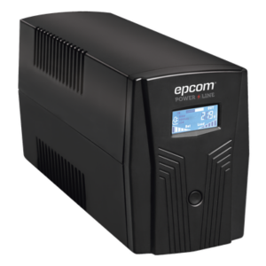 UPS Con Más Potencia de 600VA / 360 W Con Display LCD y Regulador de Voltaje AVR, 4 Contactos NEMA 5-15R, Batería 7 Ah y Puertos RJ45 y USB