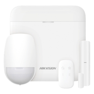 (AX PRO) KIT de Alarma AX PRO con GSM (3G/4G) / Incluye: 1 Hub con bateria de respaldo / 1 Sensor PIR / 1 Contacto Magnético / 1 Control Remoto / Wi-Fi / Compatible con Hik-Connect P2P
