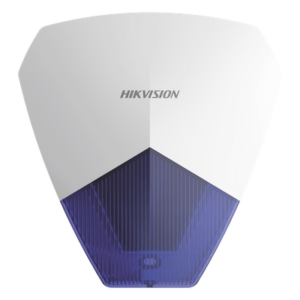 Sirena Estrobo Cableada Hikvision DS-PS1-B / 105 dB / LED Azul / IP54 / Compatible con Cualquier Panel de Alarma