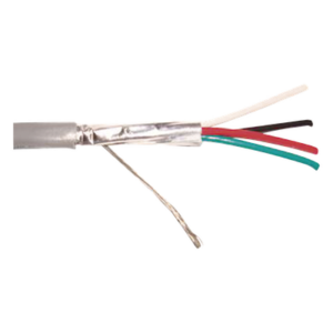 Cable 4 x 18 AWG / Blindado / 305 Metros (1000 Pies) / Riser / UL / Color Gris / Hecho en México