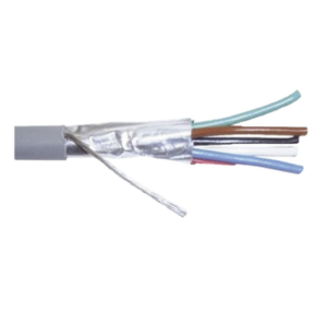 Cable Calibre 22, CMR, 6 Conductores, Blindado, 305 Metros (1000 Pies), Color Gris