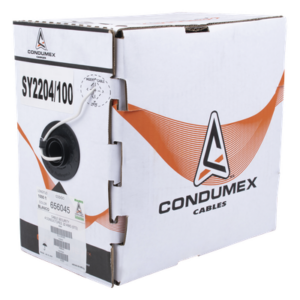 Bobina de 305 Metros (1000 Pies) / Cable de Cobre / 4 x 22 AWG / Tipo Alarmas UL / Para Interior / Color Blanco / Para Aplicaciones de Alarmas de Intrusión / Interfonos / TV Porteros / y Multi-Propósito / Hecho en México