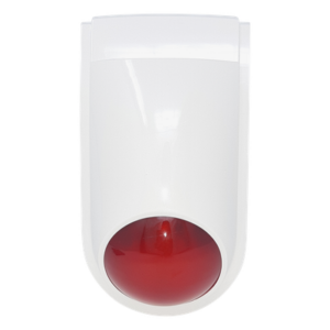 Sirena Estrobo SFIRE SF-06R / 110 dB / 12 VCC / Estrobo Rojo Integrado / Uso Interior y Exterior
