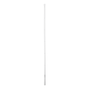 Poste de Esquina para Cerca Electrificada. Tubo Galva. de 1.4 m, cal. 18 de 1" Diam. + Pintura Blanca. Ideal para 6 Aisladores