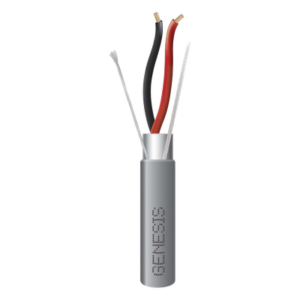 Bobina de 305 Metros (1000 Pies) / Cable 2 x 18 AWG / Color Gris / Blindado / Riser / Aplicaciones de Audio Control de Acceso y Automatización
