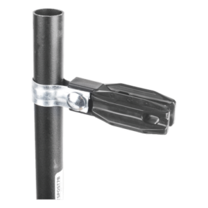 Aislador de Paso o Esquina con Abrazadera / 1 Pulgada (25 mm) / Resina Virgen 100% / Anti-Arqueo / Acero Galvanizado / Tubería de Malla Ciclónica