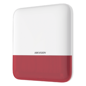 (AX PRO) Sirena Inalámbrica con Estrobo Rojo para Exterior IP65 / 110 dB