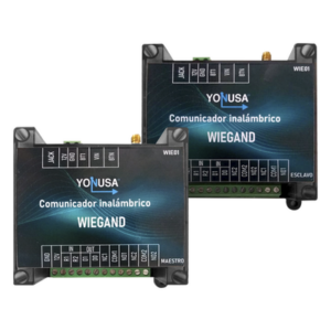 Convertidor de lectora para control de acceso (cableado a inalámbrico) / 1 Wiegand / 2 Relevadores / 2 Entradas / Hasta 1.6 KM de distancia