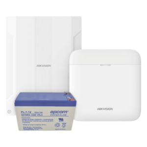 (AXPRO) KIT  de alarma AX PRO conversión de zonas cableadas a inalámbricas / Incluye: 1 Hub IP, Wifi y 3G/4G con Batería de respaldo/ 1 Expansor de 16 zonas cableadas / 1 Batería de respaldo 12Vcc a 7 Amp/ Compatible con Hik-Co