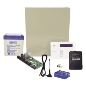 Kit de panel de control antirrobo VISTA-48LA con teclado-receptor inalámbrico 6160RF, comunicador 2G MINI012G, gabinete y transformador