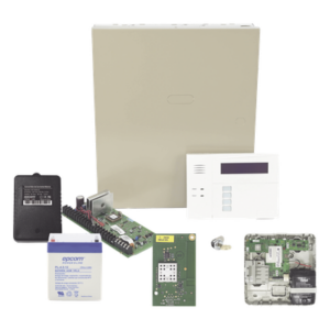 Kit de panel de alarma con 8 zonas cableadas, 40 zonas inalámbricas, comunicador celular dual y módulo Wi-Fi/Z-Wave incluido