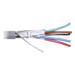 Bobina de 305 Metros (1000 Pies) de Cable 8 Conductores, 22 AWG, Tipo CMR, de Color Gris para Aplicaciones en Alarmas de Intrusión /Control de Acceso/Interfonos y TV Porteros/Automatización/Audio y Voceo.