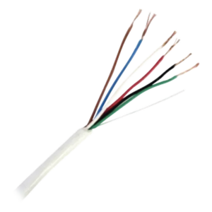 Bobina de Cable de 152 Metros (500 Pies) de 6 x 20 AWG / Blindado / Color Blanco / Aplicaciones en Control de Acceso, Audio e Instrumentación