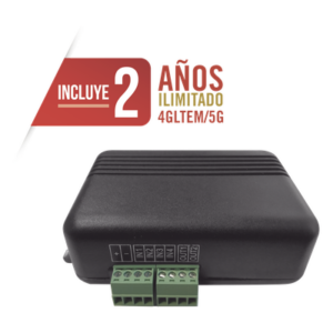 Controlador 4GLTEM / 4 ENTRADAS Y 2 SALIDAS / 2 AÑOS ILIMITADOS INCLUIDOS / Activacion Remota /Notificacion PUSH e EMAIL / APP SIN COSTO / Soporte para Reporte a Central de Alarma