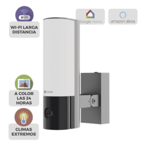 Cámara IP 4 Megapíxel / Wi-Fi / Lampara Integrada / Audio de dos vías / Imágen Nocturna a Color / Detección Humana / Audios Personalizables / Uso Exterior con Protección