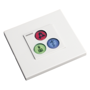 Modulo de 3 Botones iluminados con Lector RFID 125 KHz / Alarma / Cancelar y Código Azul / BUS RS485 / Compatible con NX0019/B, NX1021 y NX0015