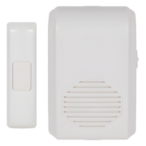 Timbre Inalámbrico Para Puerta Con 10 Tonos, Hasta 150m Linea de Vista, Con Receptor Inalámbrico Incluido, 110Vca