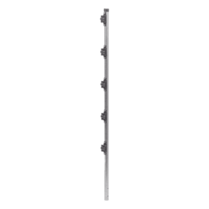 Poste de Paso de 1.2m para Cerca Electrificada.Tubo Galvanizado cal. 18 de 1"Diam. con Tapón y 5 Aisladores Instalados.