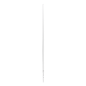 Poste de Esquina Blanco de Acero Galv. de 1.2m para Cerca Electrificada cal. 18 de 1" Diam. para 5 Aisladores (No incluidos).
